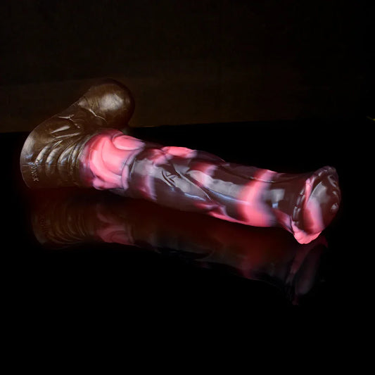 9 Inch Fantasy Blood Vessel Soft Horse Dildo -- 64.99 -