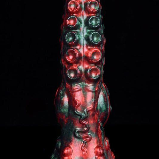 Red-Green 9 Inch Dragon Tentacle Fantasy Dildo -- 49.90 -