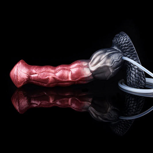 9.3 Inch Red With Pump Horse Squirting Dildo -- 69.99 -