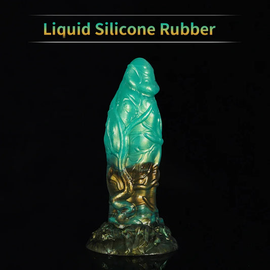 9 Inch Green Texture Fantasy Girthy Monster Dildo -- 39.00 -