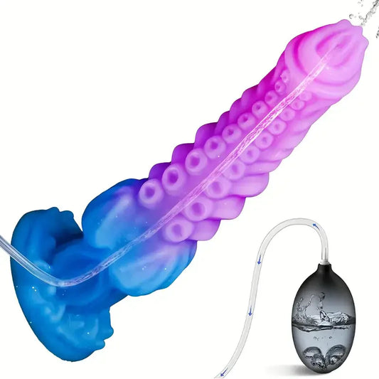 10 Inch Tentacle Fantasy Squirting Dildo With Knot -- 55.00 -