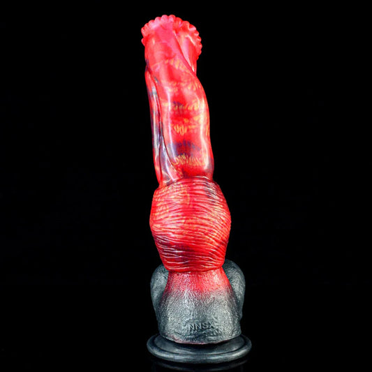Texture 9 Inch Red Fantasy Horse Dildo -- 49.90 -