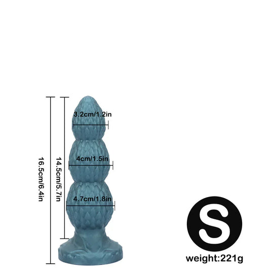 Dragon Egg Textured Butt Plug Ass Dildo -- 37.00 -