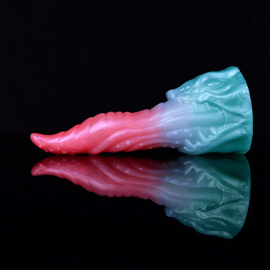 Tongue 8 Inch Gradient Fantasy Monster Dildo -- 59.99 -