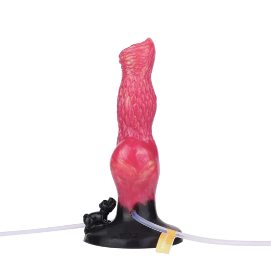 8 Inch Red Texture Inflatable Ejaculating Dog Dildo -- 89.00 -
