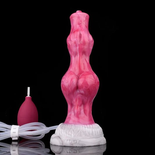 8 Inch Pink Double Knots Fantasy Squirting Dildo -- 69.99 -