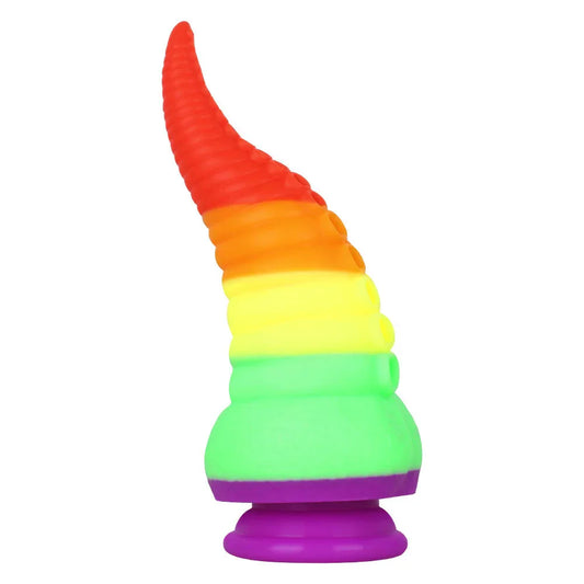 Rainbow Octopus Tentacle Suction Cup Dildo -- 49.99 -