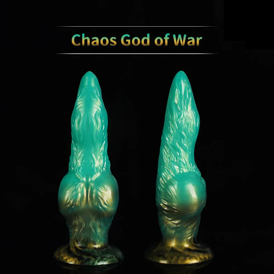 9 Inch Green Silicone Fantasy Knotted Dildo -- 50.00 - 