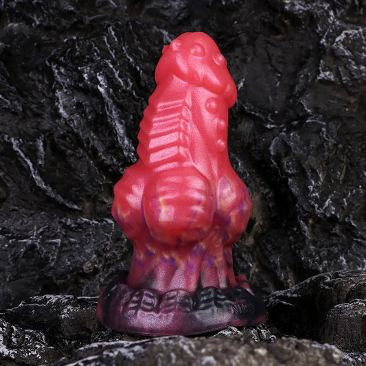 5 Inch Alien Red Dog Knot Dildo With Suction Cup -- 47.00 - 